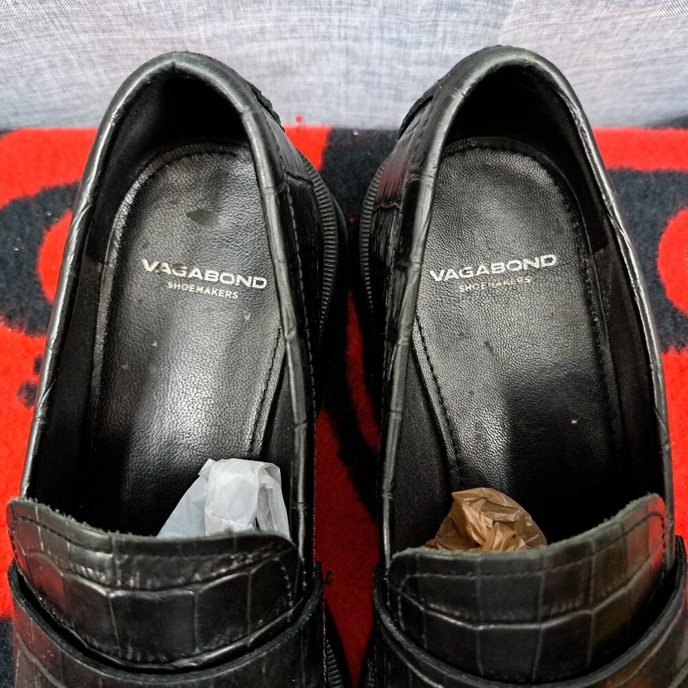 %Vagabon Loafer Shoes Womens Sz 7 EU 37 Black D4 - Picture 11 of 14